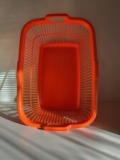 DDR Wäschekorb Kunststoff Orange Ostalgie Retro Sammler Ca.66x48x25cm