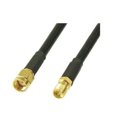 10m WLAN SMA Kabel Antennenkabel Verlängerung vergoldet WiFi 50 Ohm