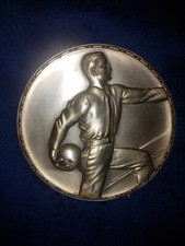 Alte Kegel Medaille Plakette -  Bundeskegel plakette ? groß+schwer ca.12cm Durch