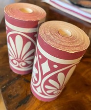 Wallpaper, Tapete, Bordüre Laura Ashley bordeaux/beige 10 m x 110 mm (2 Stück)