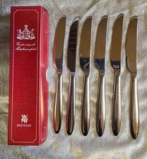 WMF 6 Stck. Edelstahl Cromargan Buttermesser Messer Vorspeisenmesser