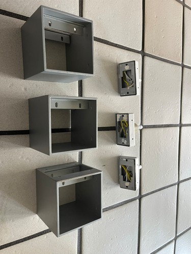 Würfel wandleuchte silber - würfel,