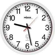 PEWETA Funkwanduhr weiß