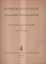 Noten: W. F. Bach - Trios für