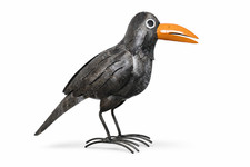 Schwarzer Rabe Vogel Metall