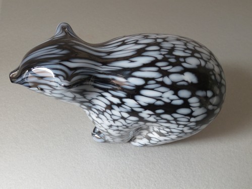 Paperweight glas figur bär - figur,