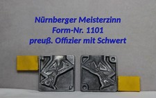 Nr.1101 - Nürnberger Meisterzinn, Offizier - Zinngießform Zinngussform