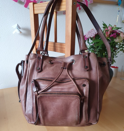 Beutel schultertasche braun - beutel-schultertasche,,