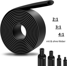 Schrumpfschlauch  SCHWARZ  2:1