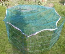 Aussengehege für Hasen, Meerschweinchen usw. mit Sicherheitsnetz 
