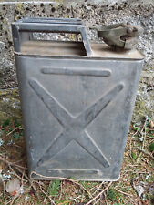 Benzinkanister Oldtimer 10 L Metall verzinkt 40x25x13 cm gut erhalten