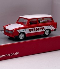 Herpa H0 092739 Trabant Trabi 601 Berolina DDR Zirkus selten OVP, 1:87, K66/13