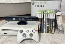 Xbox 360 60GB Weiß Konsole, 1 Controller, 10 Spiele 18FSK, Kinect (ohne Adapter)