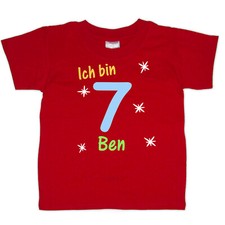 Geburtstag T Shirt  Ich bin 7
