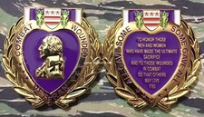 Purple Heart Challenge Coin