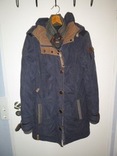 NAKETANO - Jacke- Parka - Mantel -Damen - blau grau - Gr. M - Outerwaer