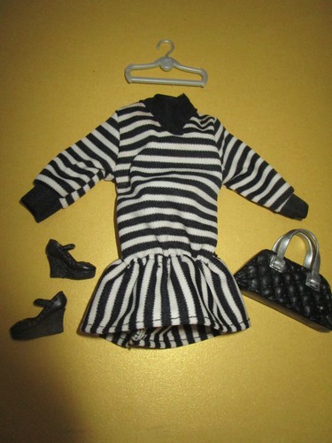 353 gestreiftes kleid hohe - 353),