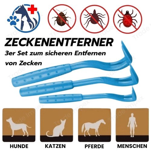 3er set zeckenhaken - zeckenhaken, zecken