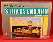 Modellstraßenbahn Bausatz H0 Herrmann & Partner Tatra T4D mit 2 B4D Schwarz-Gelb