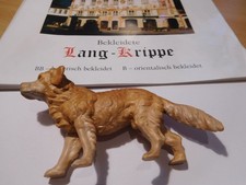 Krippenfigur Hund Lang sel. Erben Oberammergau