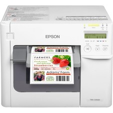 Epson ColorWorks TM-C3500 Inkjet Farbetikettendrucker mit gebrauchten Drucker...