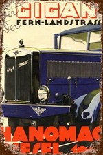 Blechschild HANOMAG 30 x 20 cm