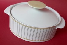 Thomas Medaillon Deckelschüssel/Ragout abstrakt ocker-schwarz vintage  mehr da