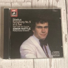 Sibelius Symphony 5 CD Simon Rattle Philharmonia Orchestra 1982 EMI CDC 7470062