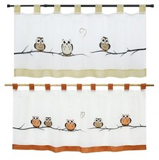 Voile Scheibengardine Eule