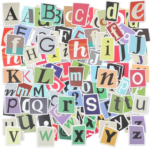 200 stück vintage buchstaben - vintage,
