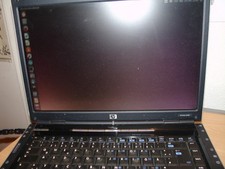 HP Pavillion dv4000 Linux Ubuntu installiert retro vintage ohne netzteil