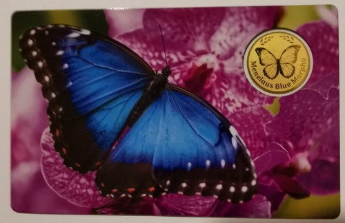 Goldmünze coincard morpho - goldmünze, "morpho