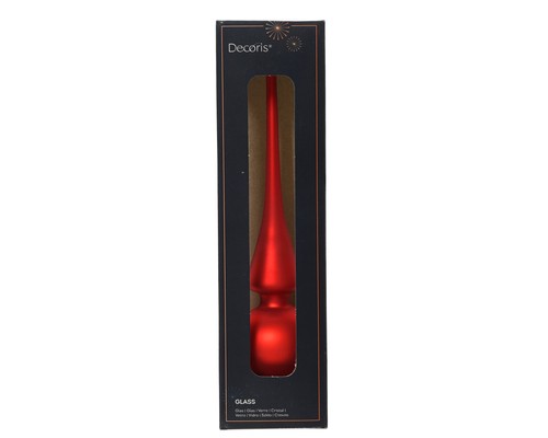Christbaumspitze glas 26cm - glas,