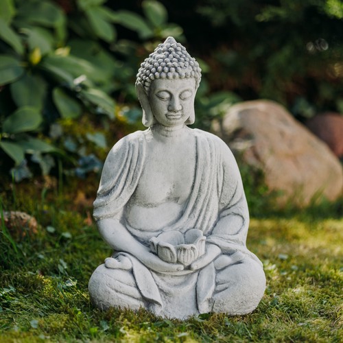 Buddha mit schale für - schale,
