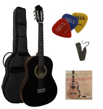 Gitarre 3/4, Konzert, Kinder, Jugend, im Set, 3xPlektren, Tasche, Band, Saiten!n