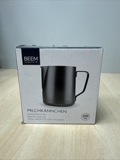 BEEM Milchkännchen Edelstahl Milchkanne zum Aufschäumen Milchaufschäumer