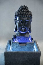 Brunnen Skulptur Buddha Kopf