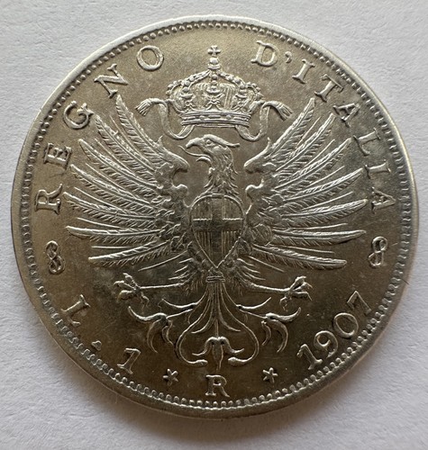 Lira 1907 italien rom victor - 1907,