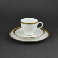 Kaffeegedeck - Eschenbach Bavaria Germany - 3 teiliges Gedeck - Goldrand Bordüre