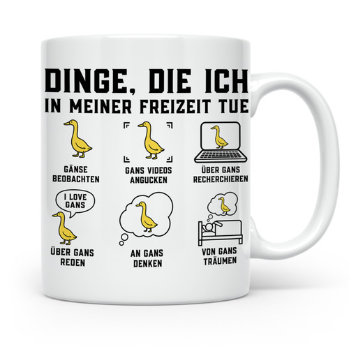 Gans tasse dinge - gans, die