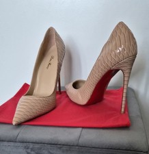Sexy High Heels 12cm Stiletto Pumps Nude Schlangenleder Crossdresser EUR 43.5