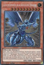 YuGiOh Leuchtender Blauäugiger Drache LCKC-DE008 Secret Rare Neu unl.