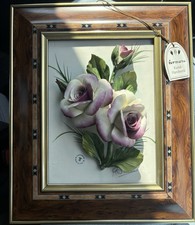 Formano Kunsthandwerk Porzellanbild Blumen 3D