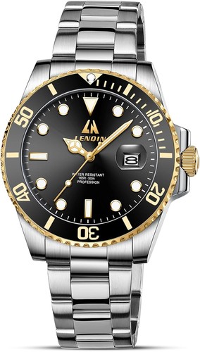 Herren uhr quarz edelstahlband - herren,