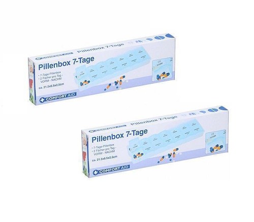 Pillendose tablettenbox - 2x,