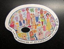 James RIZZI: Malerpalette „ART OF SHOPPING AT MAASMECHELEN“, handsigniert, #421