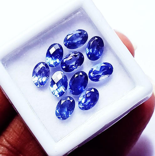 Oval schliff blau saphir - oval,