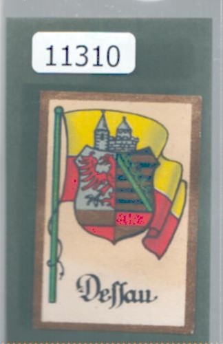 D11310 dessau wappen fahne - dessau., wappen/
