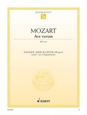Ave verum: KV 618. mittlere (tiefe) Singstimme und Klavier (Orgel/Harmonium ...