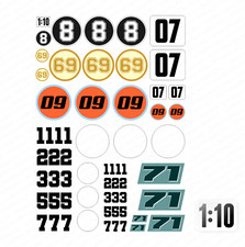 1:10 RC Car Aufkleber - Racing